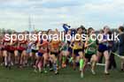 Junior Girls 2024 English Schools Cross Country Champs., Pontefract, March 16th.  Photo: David T. Hewitson/Sports for All Pics